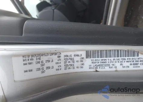 2002 Jeep Grand Cherokee Laredo из США, поврежденный, VIN 1J4GW48S92C322593